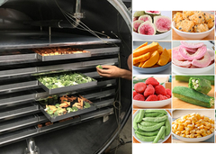 ইন্ডাস্ট্রিয়াল ফ্রিজ-ড্রায়ার ফ্রিজ-ড্রাইং মেশিন ডিহাইড্রেটেড ফ্রিজ-ড্রাইড ফুড ফুড ডিহাইড্রেটর