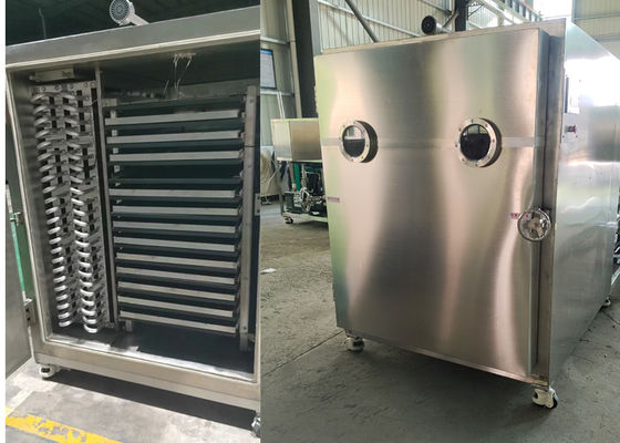 ইলেকট্রিক গরম করার পদ্ধতি 65KW ইনস্টলেশন শক্তি এবং পিএলসি কন্ট্রোল সিস্টেমের সাথে খাদ্য ভ্যাকুয়াম ফ্রিজ ড্রায়ার
