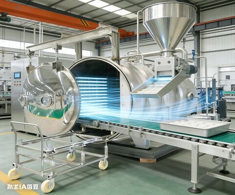 ইন্ডাস্ট্রিয়াল ফ্রিজ-ড্রায়ার, ২০০ কেজি ধারণক্ষমতা।