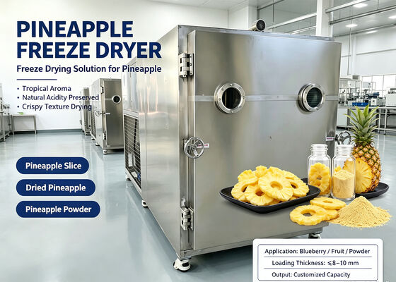Electric Heating Silicon Transfer Heat Food Vacuum Freeze Dryer Offering Vacuum Degree ≤13Pa Optimized for Food Industry